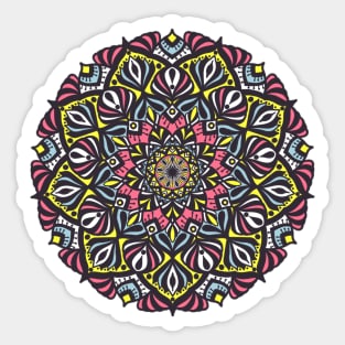 Mandala colorful flower pattern Sticker